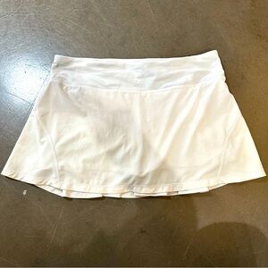 Lululemon White Circuit Breaker Mini Tennis Skirt Skort